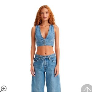 Levi’s Jean Cropped Vest